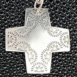 Vibtage Silpada Sterling Silver Cross Pendant 