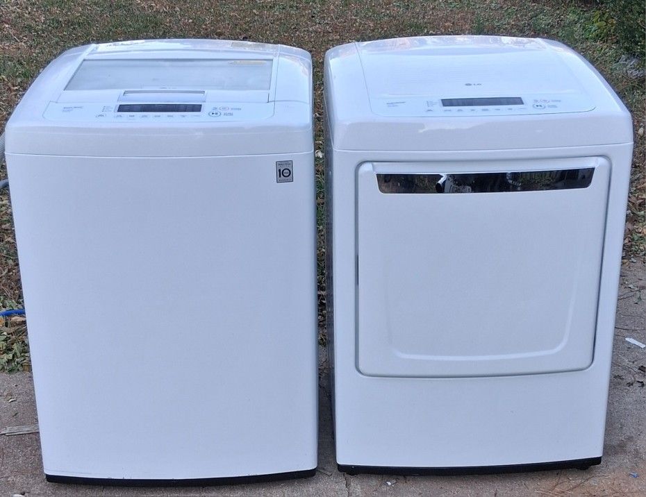 LG High Efficiency Washer And Electric Dryer Set Free Delivery