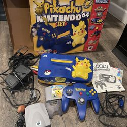 Pikachu Nintendo 64 Set