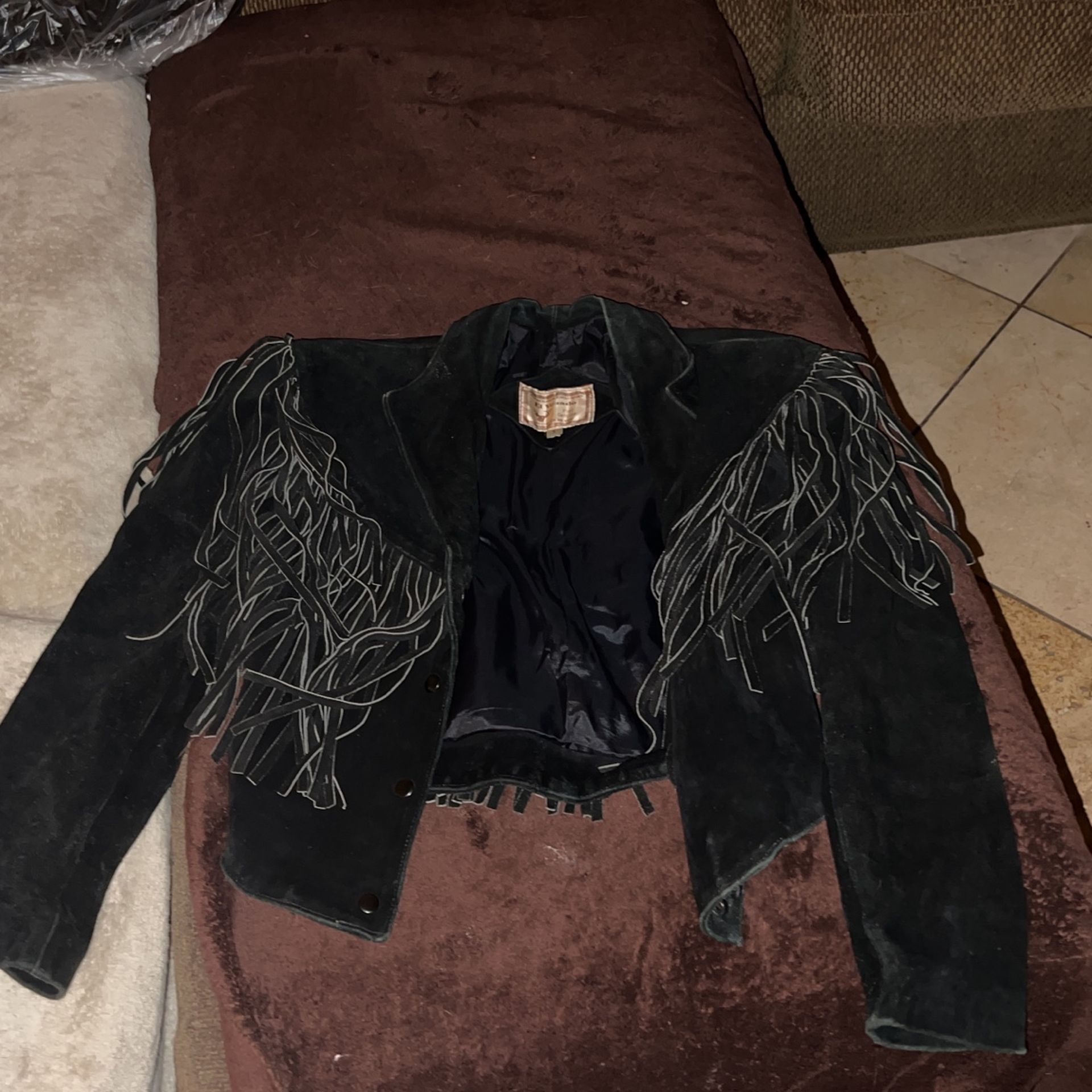 fringe leather jacket