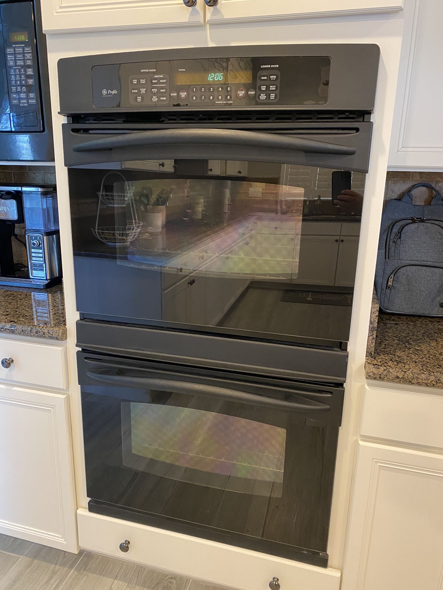 GE Profile double electric convection and conventional wall ovens entire set of kitchen appliances