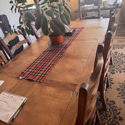Beautiful Rustic Dining Table With 8 Chairs
