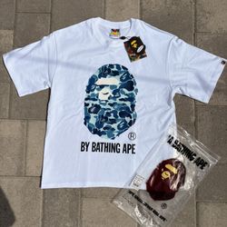Bape tee Light Blue 