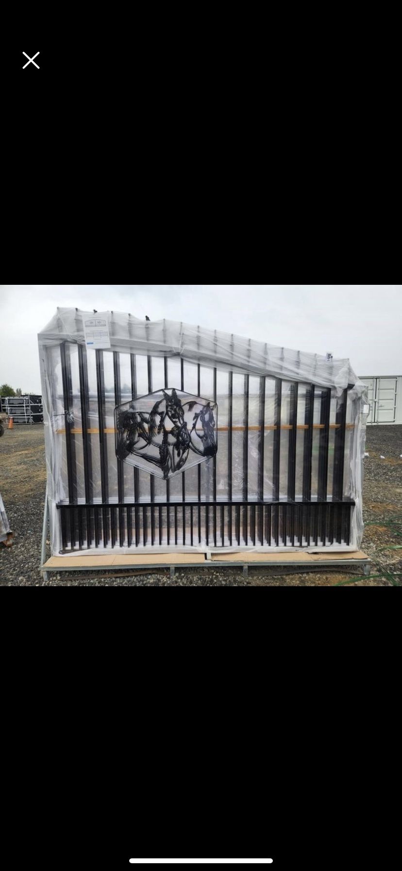 20’ Bi-Parting Driveway Gate 2 pieces
