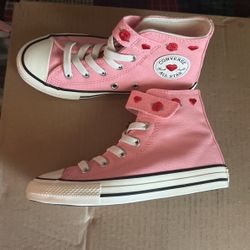 Girls Pink Converse 