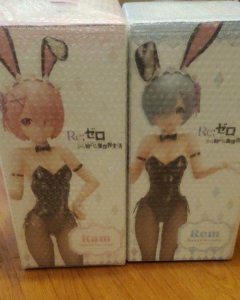 Freeing Rem Ram Re:Zero Version 2 1/4 scale bunny anime authentic figure