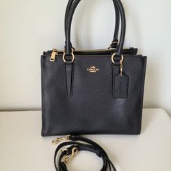 Coach Crossgrain Leather Carryall Handbag 