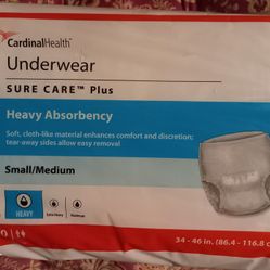 $5 EACH Adult Diapers. Sizes S/M, Large, XL. Multiple Packs Of Each Available 