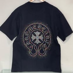  black Chrome Hearts T-shirt
