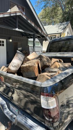 Large Cut Firewood Logs Truck Load