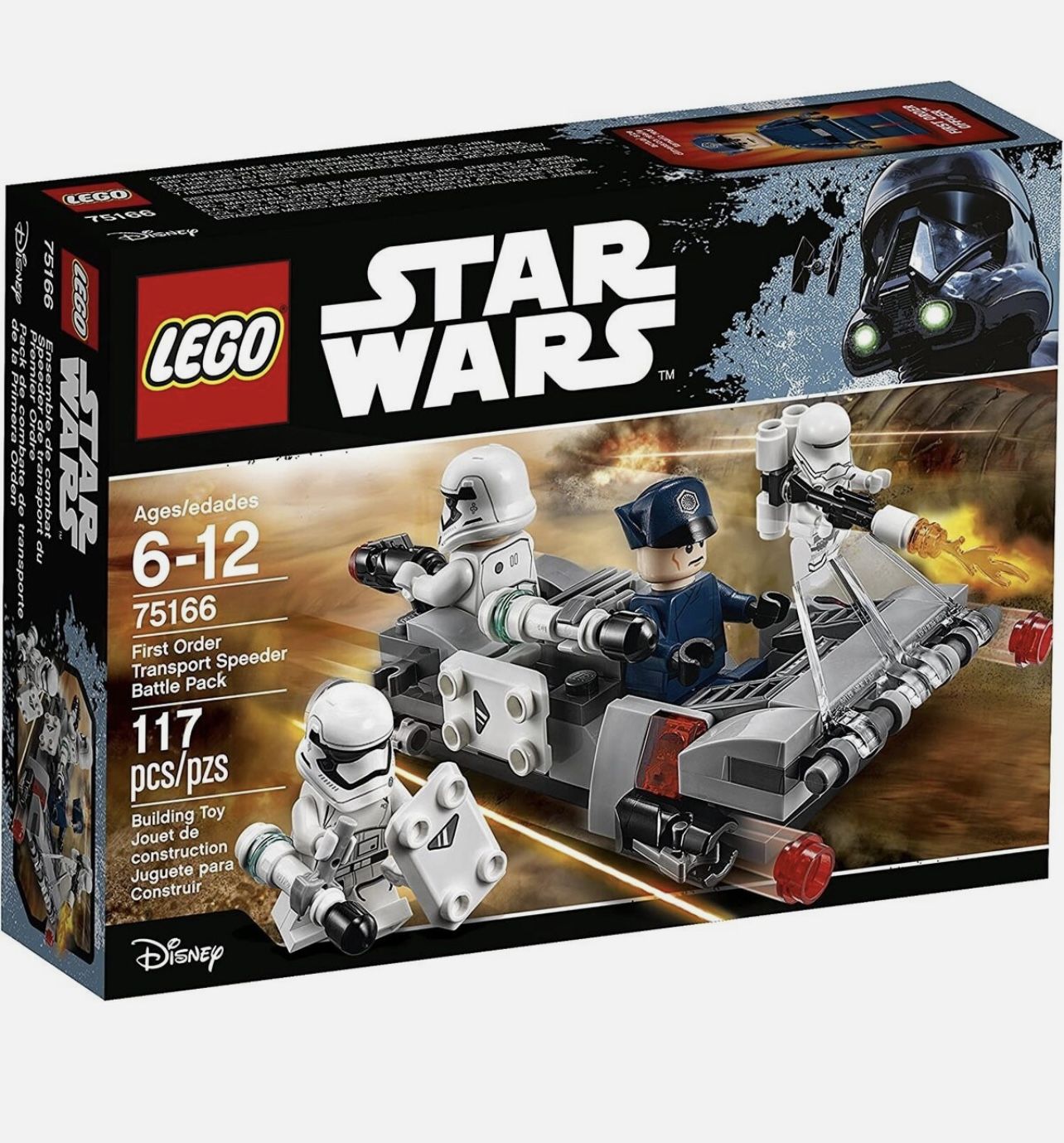 LEGO Star Wars Primera Orden Transportador Speeder Battle Paquete 75166, kit de construcción