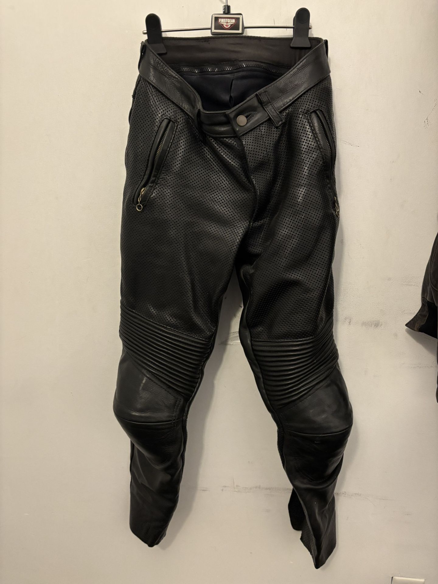 Vanson Perforated Leather Motorcycle Racing Pants – Made in USA