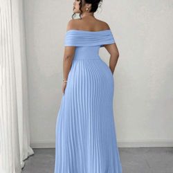 Baby Blue Long Dress