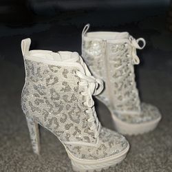 Cheetah BLING Heel Boots