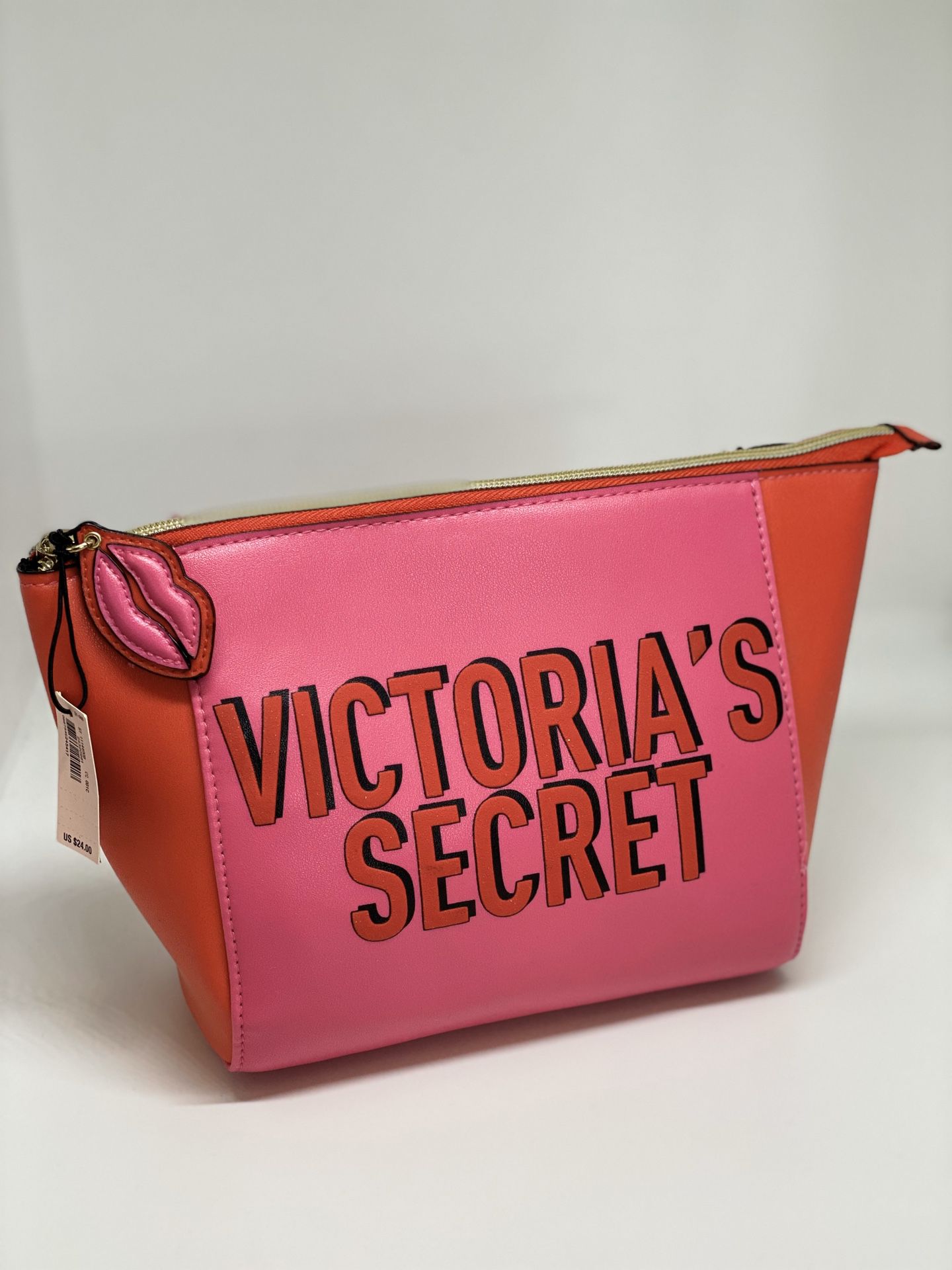 Victoria's Secret Red/Pink Cosmetics Beauty Bag 💥NWT💥