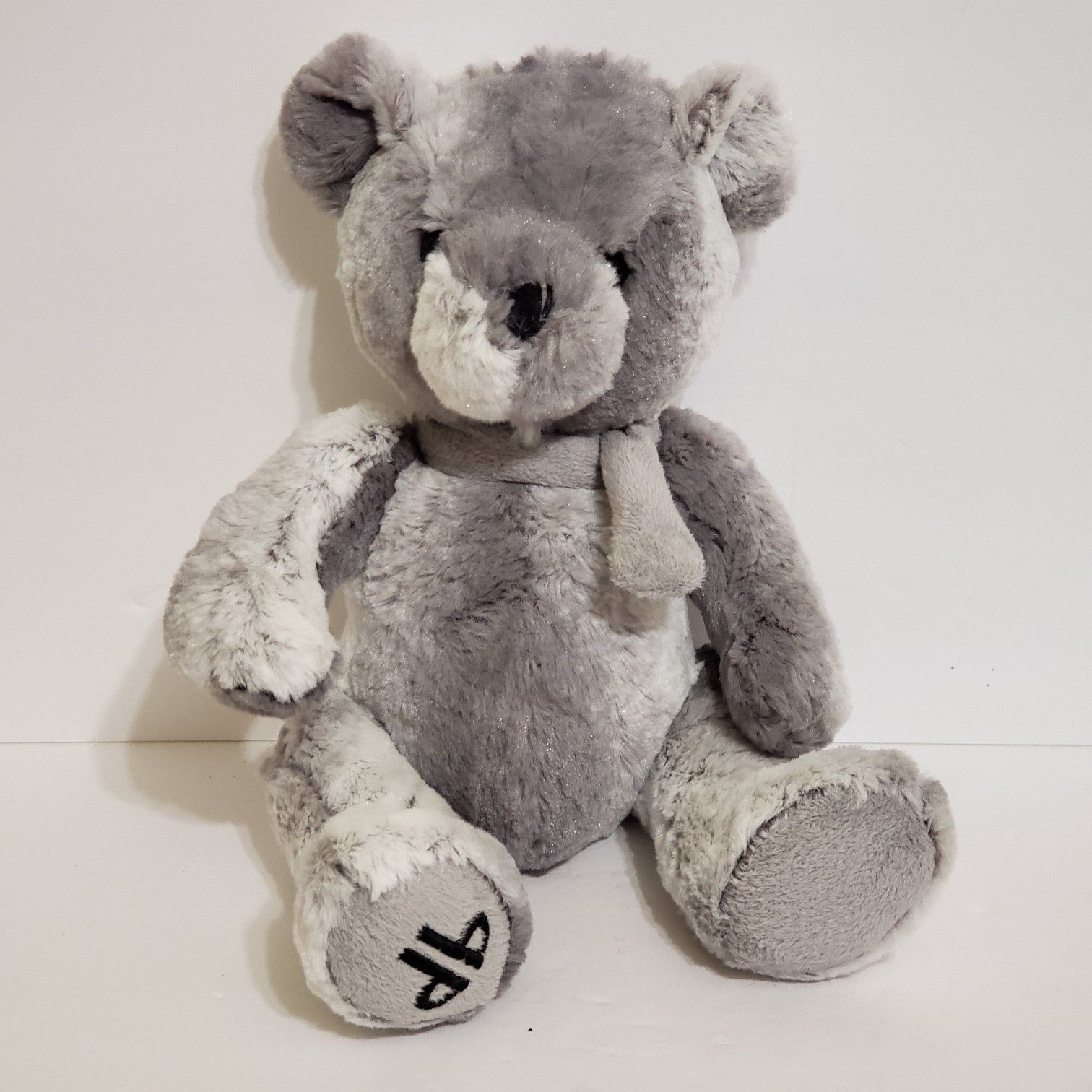Dennis Basso Home TEDDY BEAR 15" Gray Soft Toy PLUSH