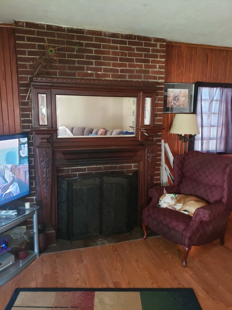 Antique Victorian Fireplace Mantle