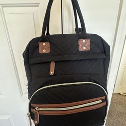 Black diaper bag backpack 