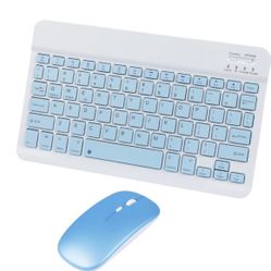 Bluetooth Wireless Keyboard And Mouse Combo,Ultra-Slim Ergonomic Small