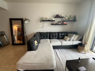 FREE faux leather sectional