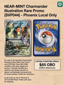 Pokémon Charmander Illustration Rare Promo SVP044 - Obsidian Flames - NM