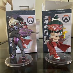 overwatch widowmaker and kiriko popmart blind box figures