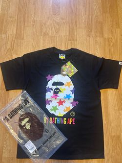 A Bathing Ape BAPE Multicolor Stars Tee