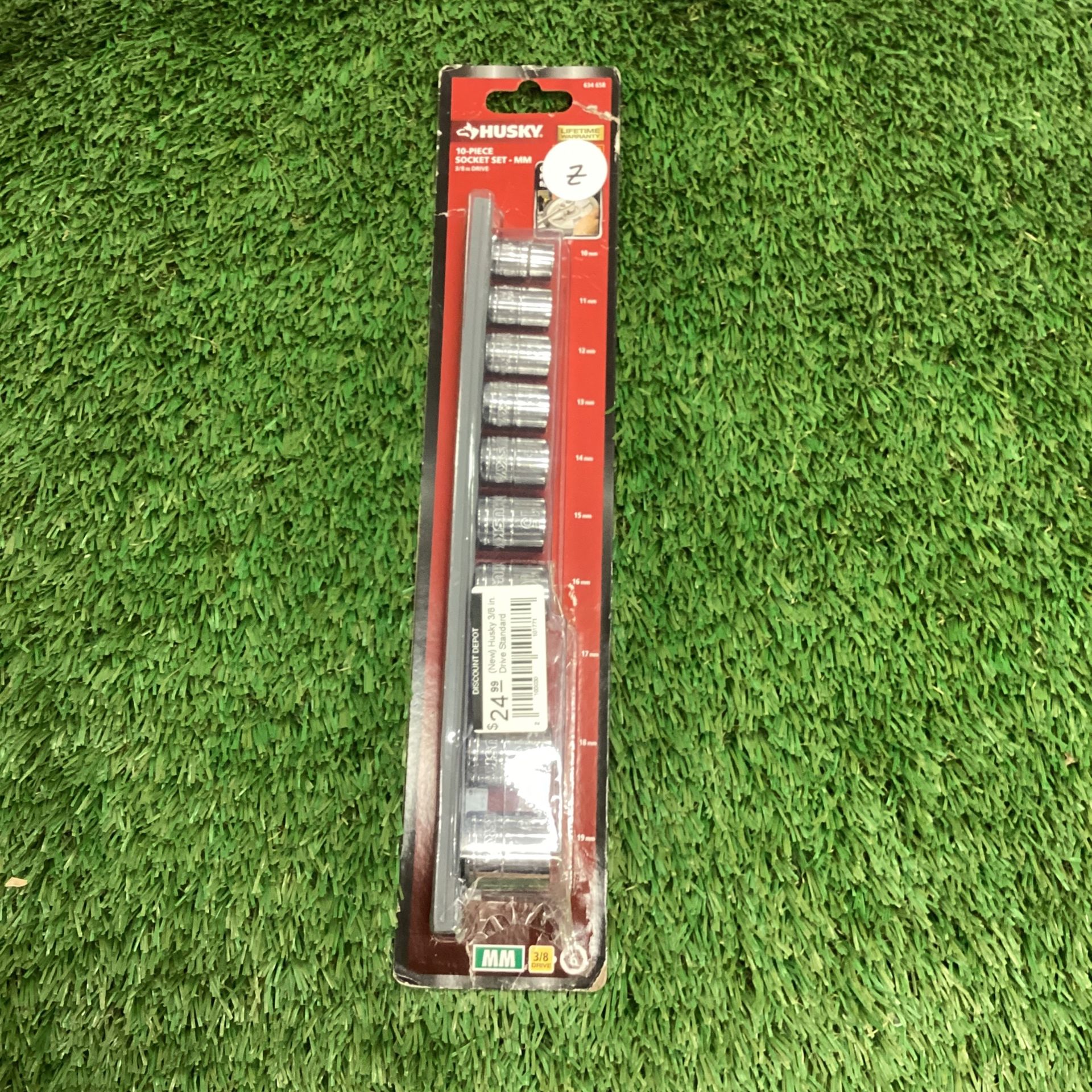 Husky 3/8 in. Drive Standard Metric Socket Set (10-Piece)