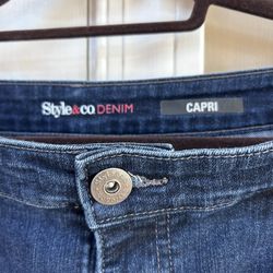 PRICE REDUCED - Style & Co Capri Denim Jeans