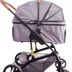 Pet Stroller Up to 55lbs Folding Lightweight Dog