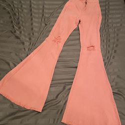 Pink Boot Cut Jeans