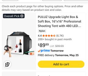 LED photography box