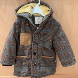 Boy Long Sleeve Jacket Thick Coat Fleeced Outwear Winter Top Hooded Outfit Sz 3 for 3 years boys  Comes from pet free smoke free home  Washed with det