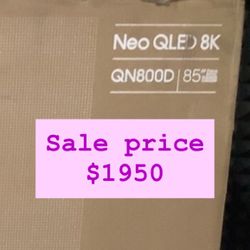 Samsung - QN85QN850DFXZA QN85QN800DFXZA 85" Neo QLED 8K AI Upscaling Pro TV