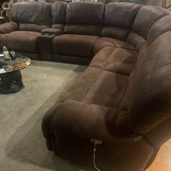 Faux Leather Electric Sectional