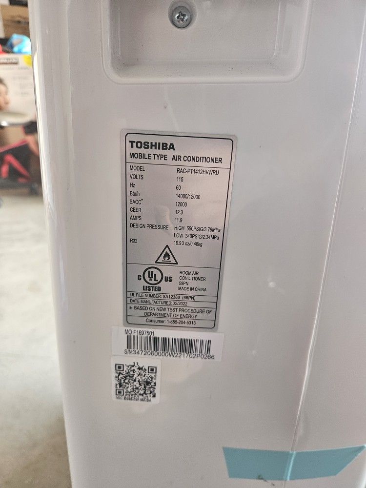 Toshiba Portable AC unit