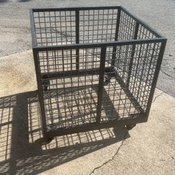 3’x3’x30” Rolling Metal Crate