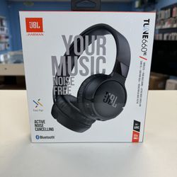JBL Tune 660NC Wireless Bluetooth On-ear Noise-cancelling Headphones New Sealed