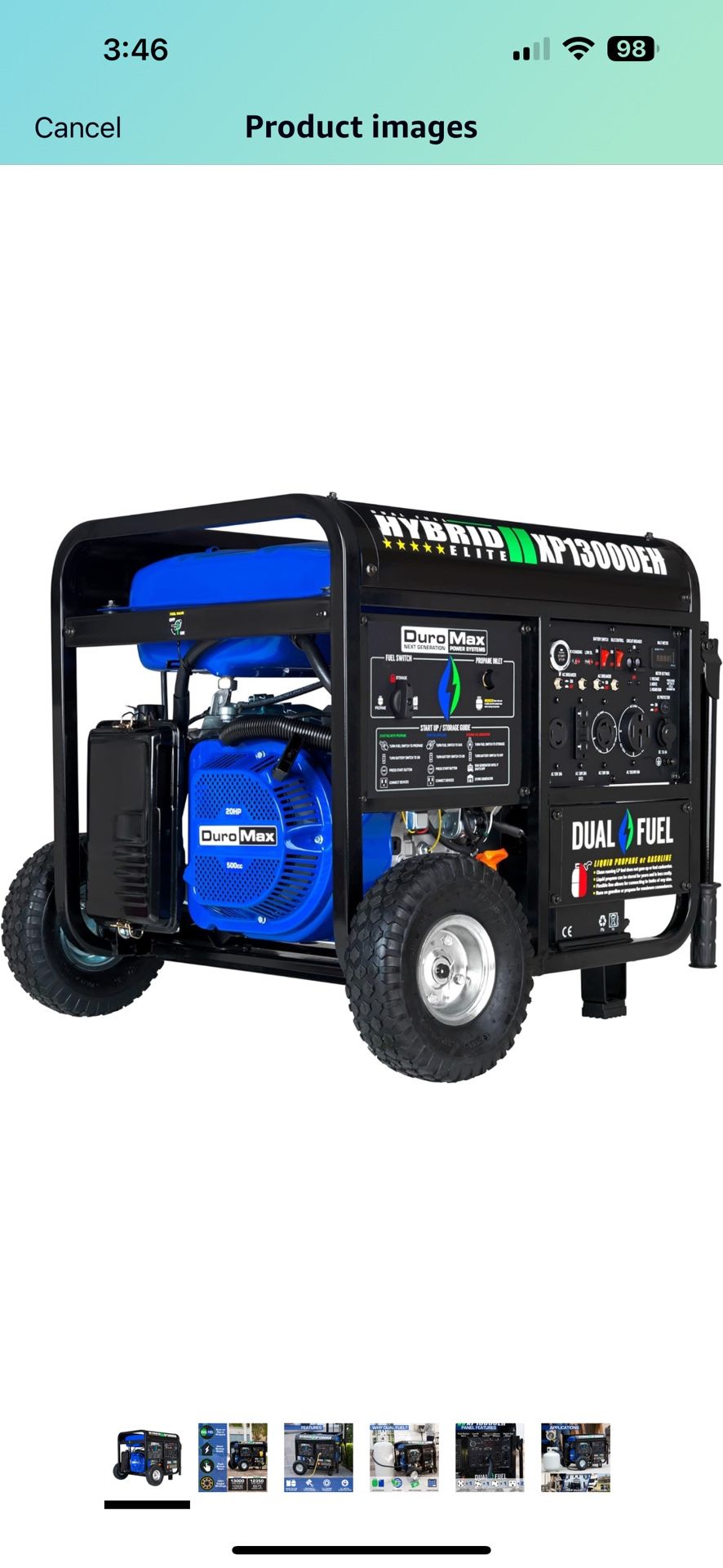 Generator DuroMax Hybrid 