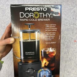 NWT Presto Dorothy Rapid Cold Brewer
