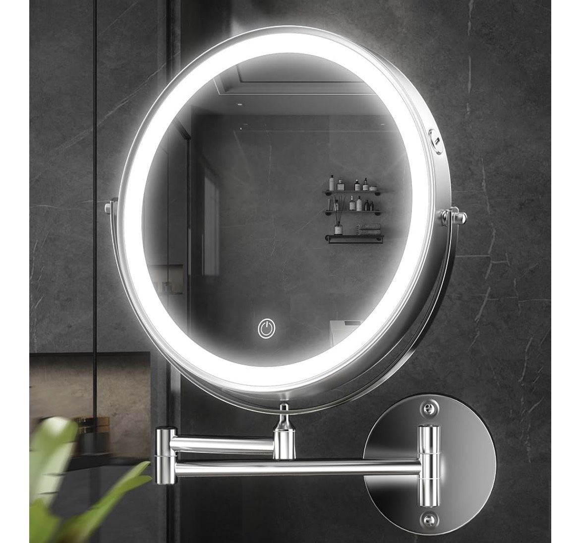 Wall Mounted Makeup Mirror with Magnification