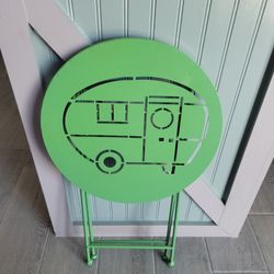 Camper Foldable Metal Table