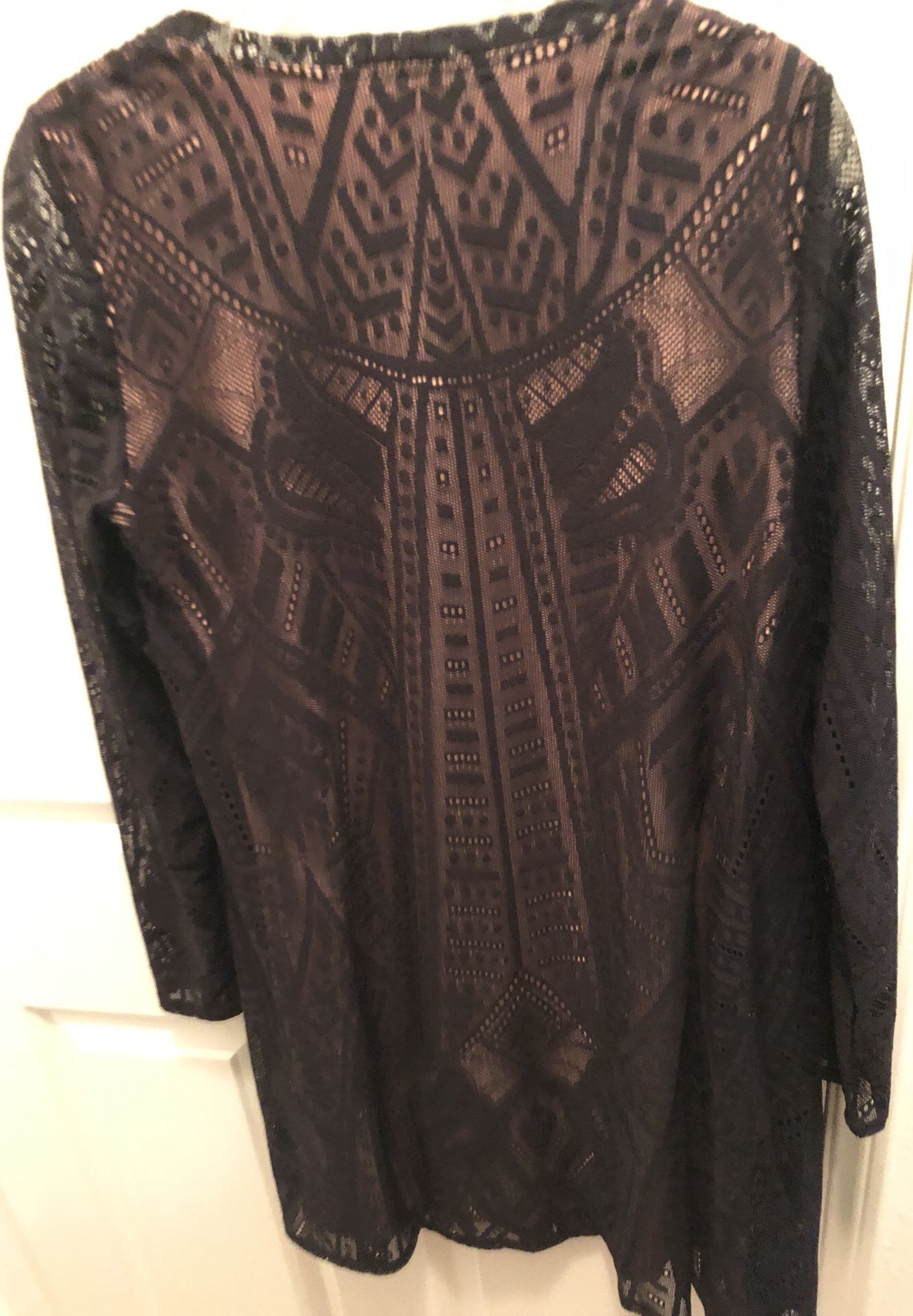 New BCBG Black Lace Maternity dress Size Small