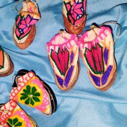 Mukluk Northern Canada Native Made For Car Mirror Or Xmas Ornaments 