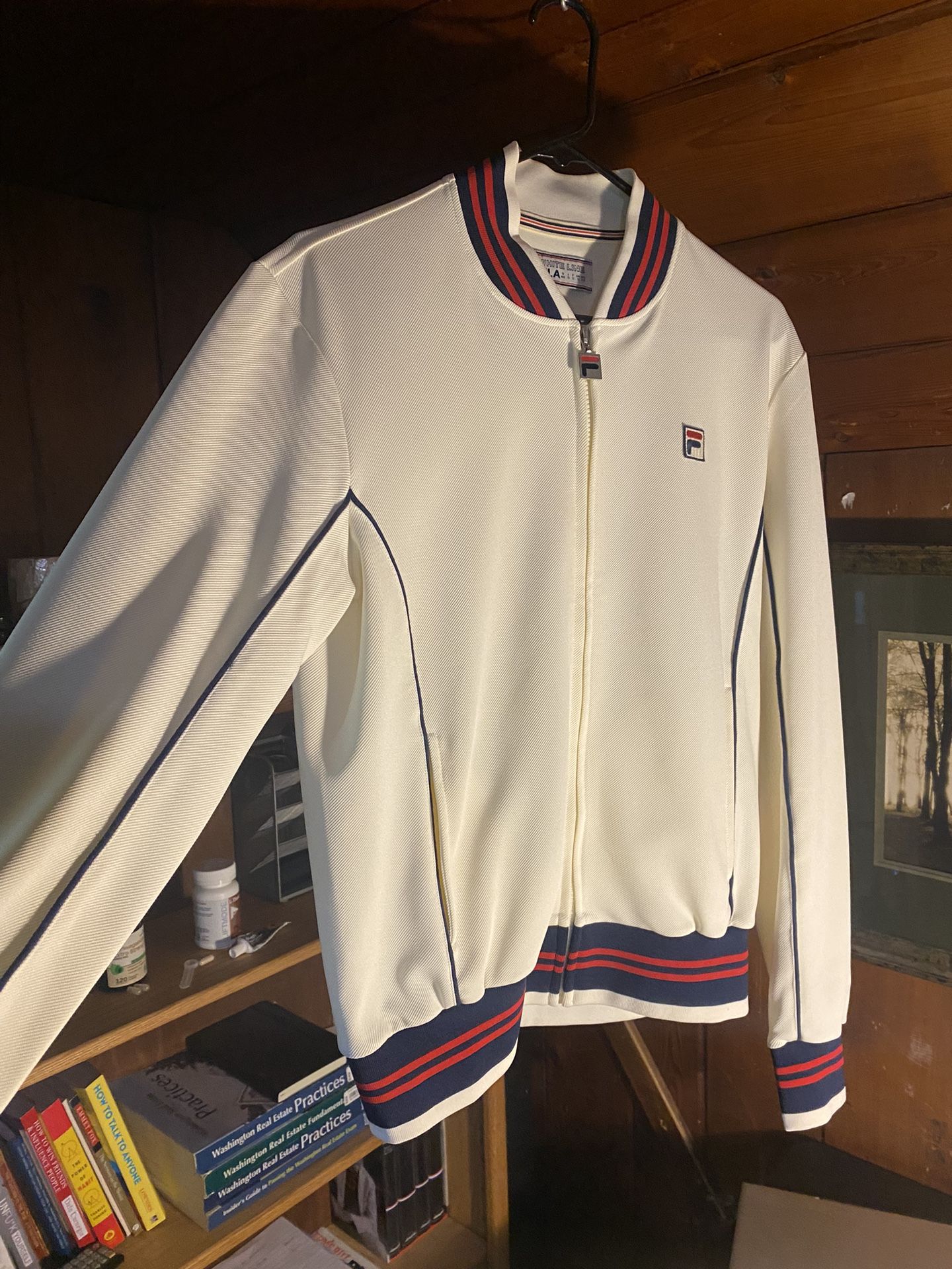 Fila Jacket, Off white with contrast