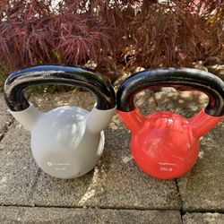 Kettlebells Rubber Coated 20bls X1 . 25bls X1 