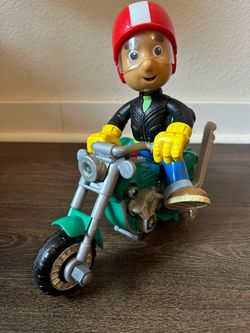 2008 Disney Fisher Price Handy Manny Talking Fix It Motorcycle & side car