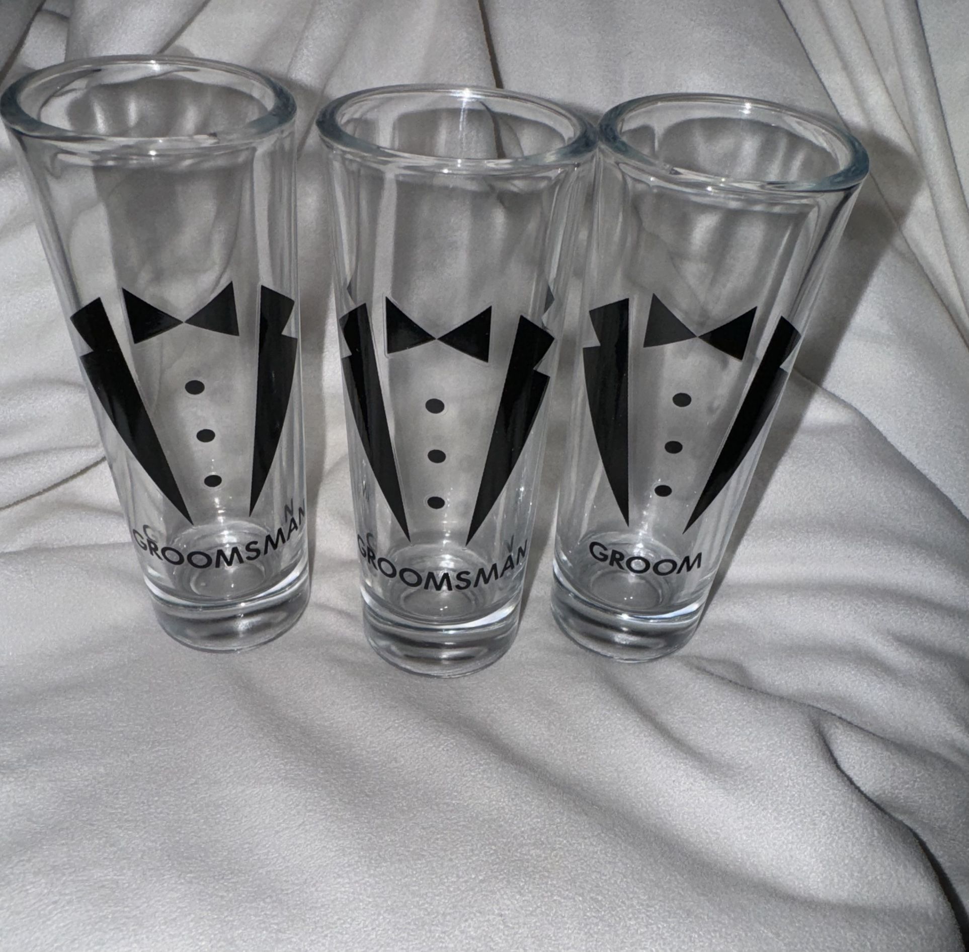 NEW Groom and Groomsmen Shot Glasses Set, Great for Bachelor Party or Gifts