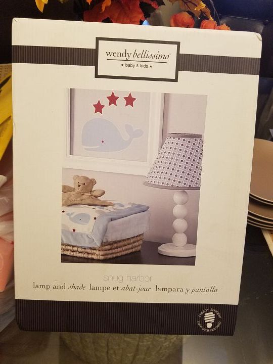Lamp and Shade for Nursery or Kids Room
