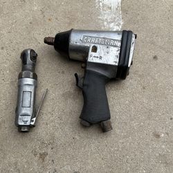 Impact Air Gun And Small 1/4 Ratchet